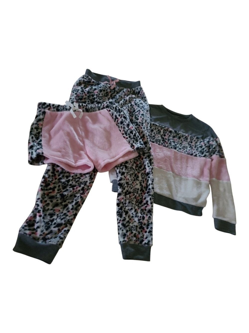 BCBGirls 3‑Piece Velour Pajama Set ‑ L